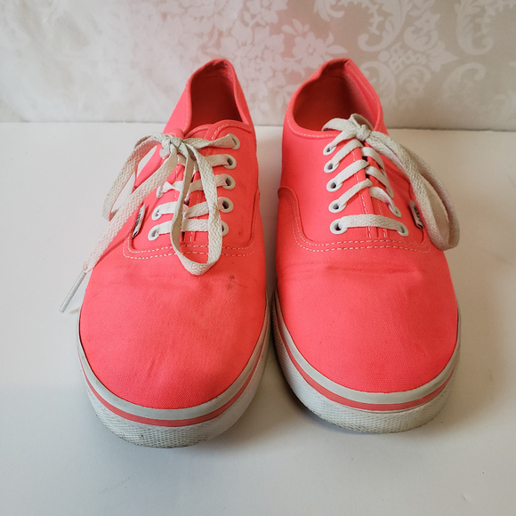 Vans Unisex Lo Pro Tennis Shoes M7.5 W9 Neon Pink - Picture 4 of 7